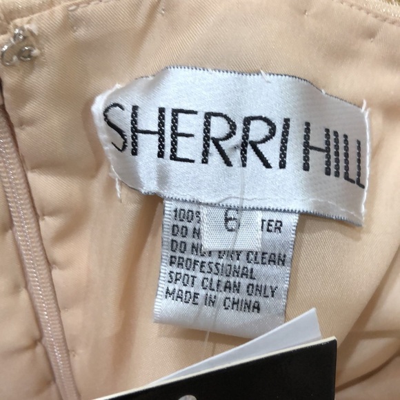 SOLD NWT Sherri Hill Dress Size 6 Nude Gold Sequin Rhinestone Mini Style 2787 - Picture 10 of 12